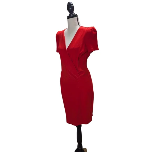NWT French Connection Vibrant Red Dress - Picture 3 of 10
